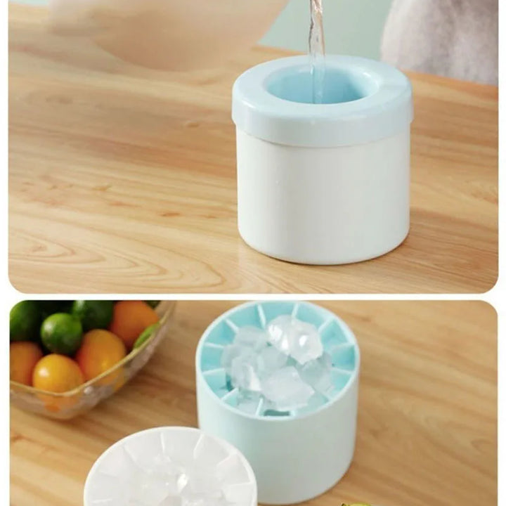 Silicone Ice Cube Mold & Bucket