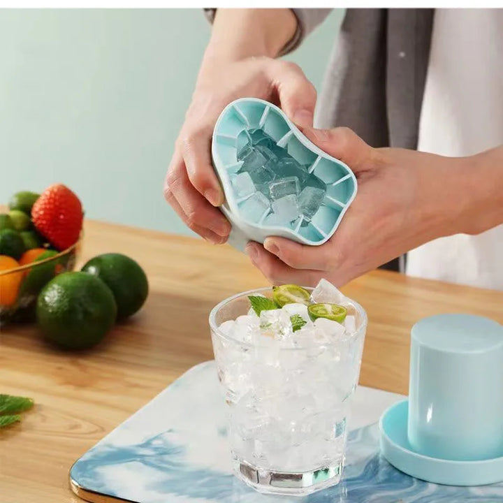 Silicone Ice Cube Mold & Bucket