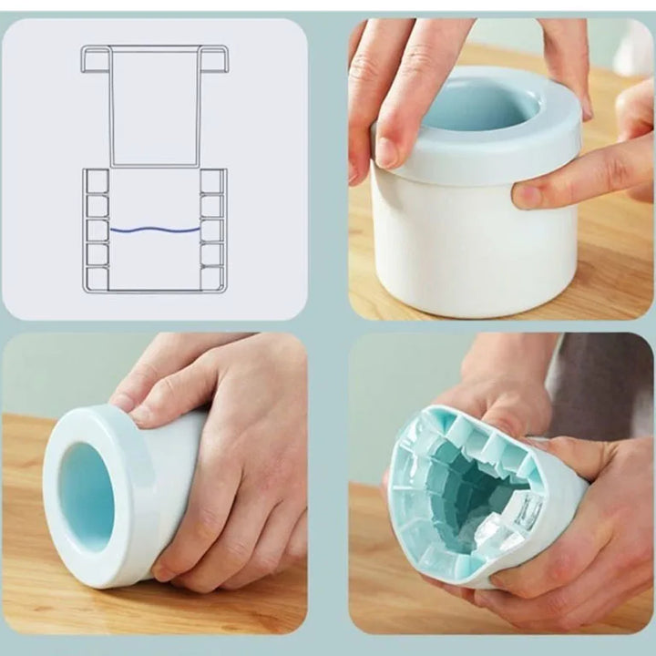 Silicone Ice Cube Mold & Bucket