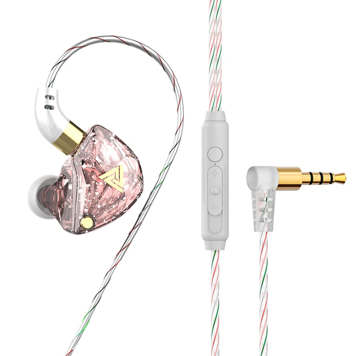 QKZ AK6 Sport Earphones with Powerful Bass – HiFi In-Ear 3.5mm with Microphone