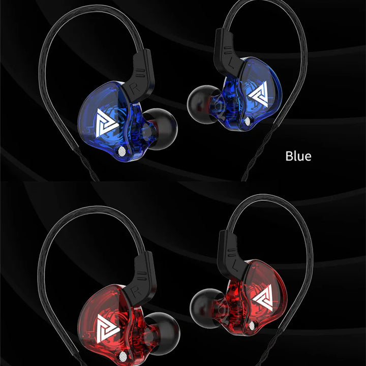 QKZ AK6 Sport Earphones with Powerful Bass – HiFi In-Ear 3.5mm with Microphone