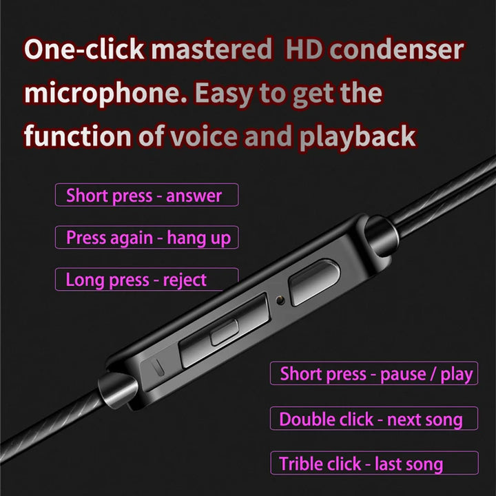 QKZ AK6 Sport Earphones with Powerful Bass – HiFi In-Ear 3.5mm with Microphone