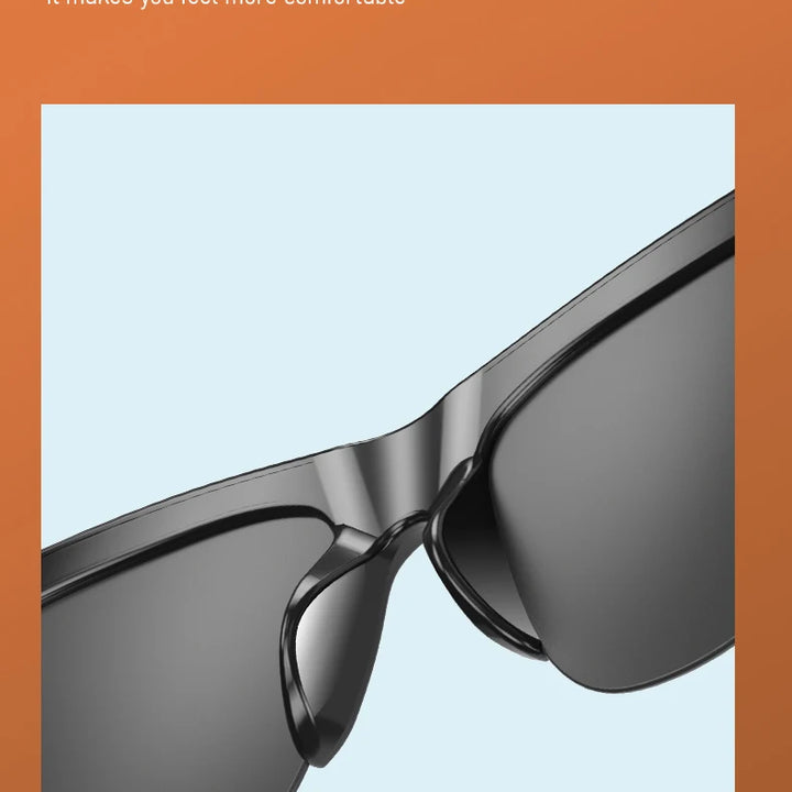Touch Based Intelligent Bluetooth Glasses with Bone Conduction For Outdoor Sports Calls Sunglasses Business Wireless Headphones