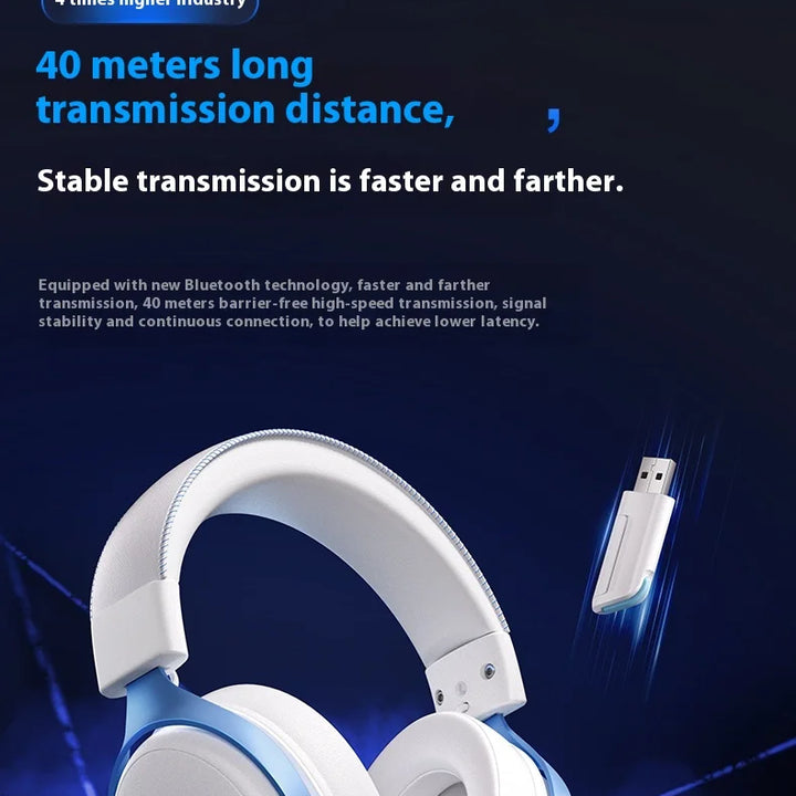 MCHOSE V9 pro Wireless Bluetooth Headset with Three Mode Microphone Noise Reduction Dynamic Sound Low Delay Office And Gaming