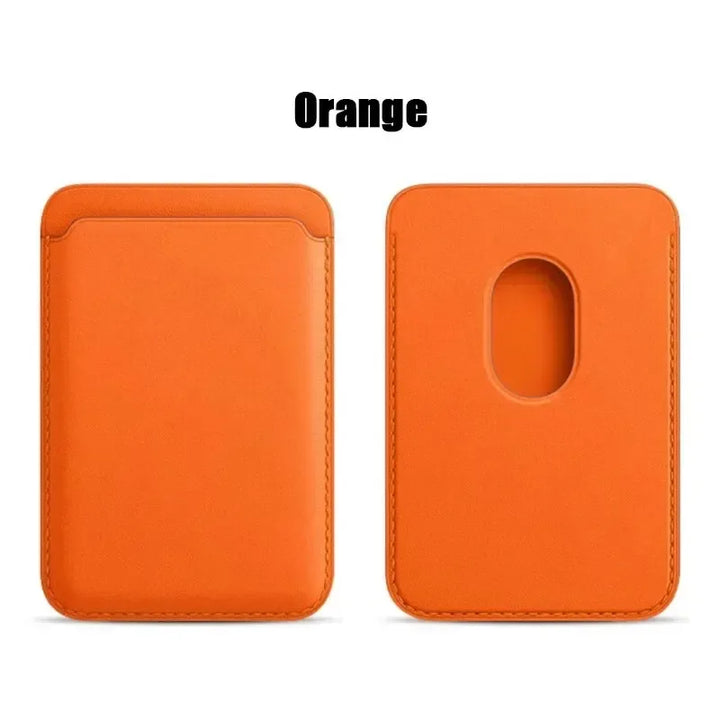 Luxury Leather Wallet Case with MagSafe