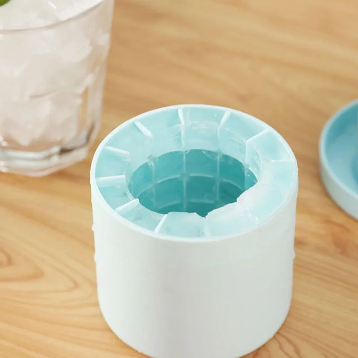 Silicone Ice Cube Mold & Bucket