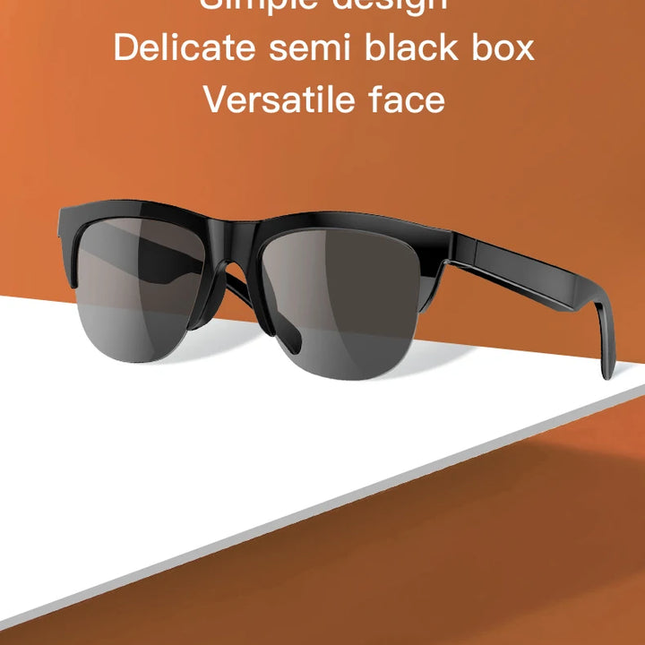 Touch Based Intelligent Bluetooth Glasses with Bone Conduction For Outdoor Sports Calls Sunglasses Business Wireless Headphones