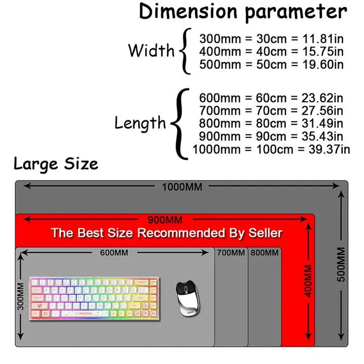 Gaming Mouse Pad 3D Geometry