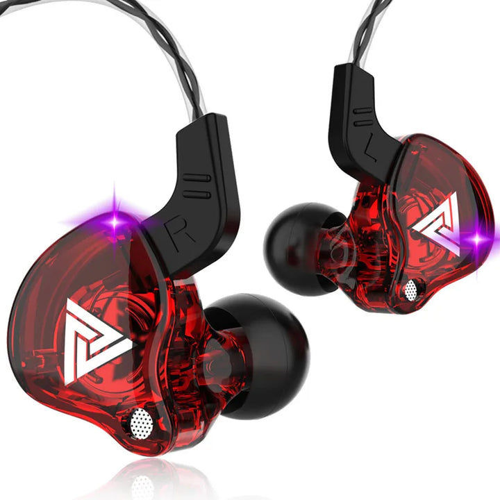 QKZ AK6 Sport Earphones with Powerful Bass – HiFi In-Ear 3.5mm with Microphone