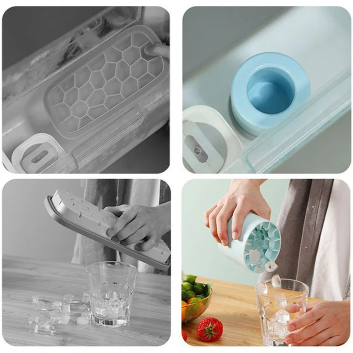 Silicone Ice Cube Mold & Bucket