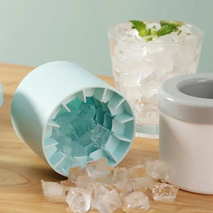 Silicone Ice Cube Mold & Bucket