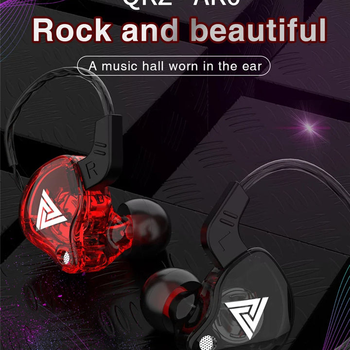 QKZ AK6 Sport Earphones with Powerful Bass – HiFi In-Ear 3.5mm with Microphone