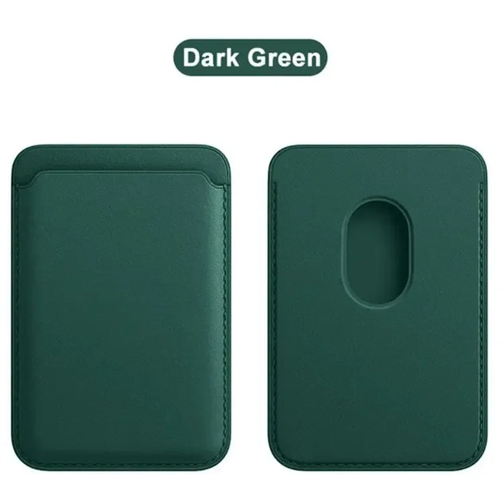 Luxury Leather Wallet Case with MagSafe