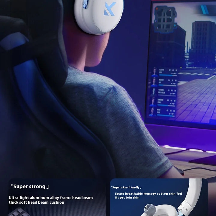 MCHOSE V9 pro Wireless Bluetooth Headset with Three Mode Microphone Noise Reduction Dynamic Sound Low Delay Office And Gaming